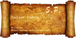 Salzer Petra névjegykártya